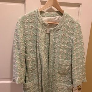 ZARA 3/4 length Chanel style coat/blazer NWT
